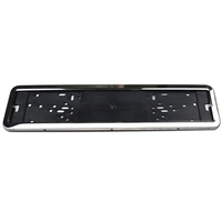 Cornice per Targa in Acciaio Inossidabile Nero con Finitura Spray, Standard Europeo per Russia e Ucraina