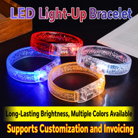Bracelet lumineux LED, bracelet lumineux pour concerts, fêtes, festivals de musique, cadeaux