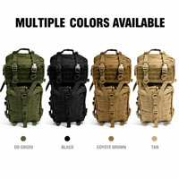 Sac à dos tactique personnalisé de 40 L avec compartiment pour ordinateur portable et housse de pluie pour la randonnée, le camping et les voyages