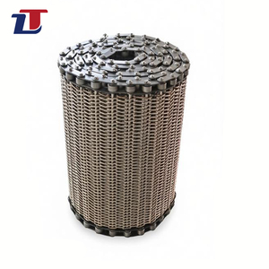 Gıda Sınıfı Tel Örgülü Metal Bant Paslanmaz Çelik Spiral Soğutma Konveyör Bandı - Product Image 1