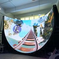 Pantalla LED Curva Flexible para Interiores X,X, Fácil Instalación, Pantalla LED Flexible para Publicidad en Salas de Exhibición