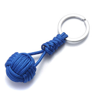 Paracaídas tejido cuerda bola llavero Paracord cordón llavero <span class=keywords><strong>mono</strong></span> puño llaveros al aire libre herramienta de supervivencia joyería - Product Image 3