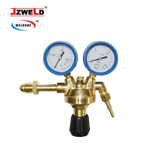 Regulador de Presión de Aire Industrial de Latón Tipo Europeo para Argón, Acetileno y Nitrógeno con Conector de Entrada W21.8-14 - Product Image 2