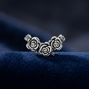 Pendentif Trio Rose en Argent 925, pour un usage quotidien, romantique - Product Image 2