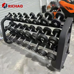 Home Gym Strength Training Equipment 2 Layer Hex <strong>Dumbell</strong> Rack Commercial Dumbbell 10 Pairs 2 Tier Dumbbell Rack <strong>Stand</strong> - Product Image 4