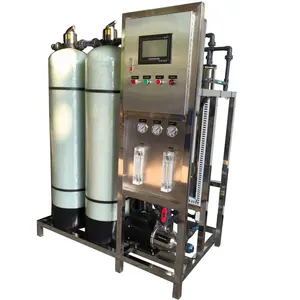 Planta de purificación de agua a pequeña escala de 500L, máquina de agua pura Manual, ósmosis inversa compacta