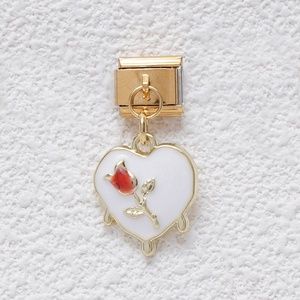 สร้อยข้อมือจี้สไตล์อิตาลีชุบ PVD 18K ยอดนิยม สร้อยข้อมือจี้ดอกไม้หลากสีสันสไตล์อิตาลีทำจากสแตนเลส - Product Image 5