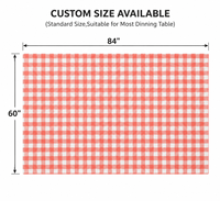 Nappe jetable en PEVA opaque à carreaux rouges, résistante à l'huile, pour la maison et les restaurants, prix de gros, directement de l'usine