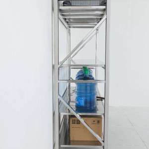 Étagères d'entrepôt en acier inoxydable, rayonnages de stockage frigorifique, rayonnages de stockage commerciaux multi-niveaux réglables - Product Image 5