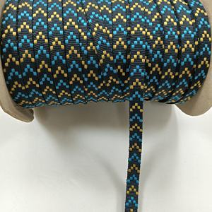 สายรัดผ้าโพลีเอสเตอร์ลายหยักแบบแจ็คการ์ดสั่งทำพิเศษสำหรับเชือกรูดฮู้ดดี้ ขอบเสื้อผ้า และอุปกรณ์ตกแต่งเสื้อผ้า - Product Image 1