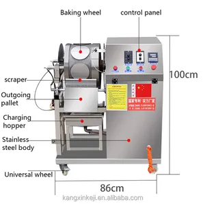 Injera – Machine de fabrication de crêpes en acier inoxydable, Chapati, presse à ressort, rouleau de peau, Roti Maker