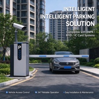 Système de contrôle d'accès automatique pour véhicules par RFID avec barrières de stationnement en métal pour parcs de stationnement et barrières de circulation