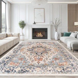 <span class=keywords><strong>Tappeto</strong></span> Persiano Anticato per Ingresso, Stile Bohémien in Poliestere Effetto Lana, Antiscivolo e Lavabile, <span class=keywords><strong>Grande</strong></span> <span class=keywords><strong>Tappeto</strong></span> per Soggiorno - Product Image 5