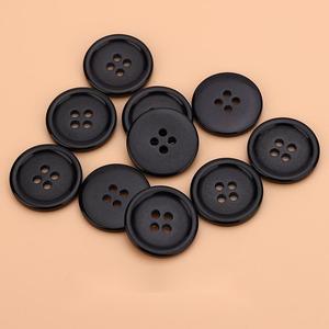 Custom Black &amp; White Polyester <strong>Buttons</strong> 2 &amp; 4 Holes round Pattern Flatback Style with Covered Resin Cheap Flatback <strong>Buttons</strong> - Product Image 6