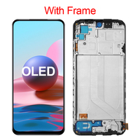 Ersatzteil Touchscreen OLED TFT Original Note 10S mit Rahmen Note 10 4G LCD-Display für Xiaomi Redmi M2101K7A M2101K7AG