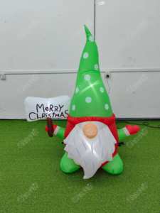 Grosir 4 kaki liburan Natal dekorasi tiup Goblin kurcaci tanpa wajah - Product Image 2
