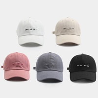 Topi Baseball Bordir Logo 6 Panel 100% Katun Berkualitas Tinggi OEM Custom, Model Pria, Polos, Tanpa Struktur, Dapat Disesuaikan, Gaya Dad Hat