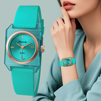 Relojes de Silicona para Mujer al por Mayor, con Logotipo Personalizado, Relojes de Cuarzo Cuadrados para Dama