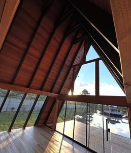 Casas Modulares de Madera con Estructura en A, Prefabricadas, con Techo de Tejas, Impermeables y Duraderas, para Alquileres Rurales - Product Image 1