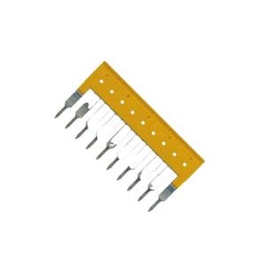 Weidmuller ตัวเชื่อมต่อ1609030000เสียบเข้ากับสะพาน/จัมเปอร์ข้าม <span class=keywords><strong>PL</strong></span> 10 POS 6.1มม. ZQV 4/10 Ge - Product Image 1