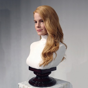 <span class=keywords><strong>Buste</strong></span> en silicone grandeur nature hyper réaliste, artisanal en résine, impressionnant, élégant et décoratif pour l'affichage de bijoux - Product Image 6