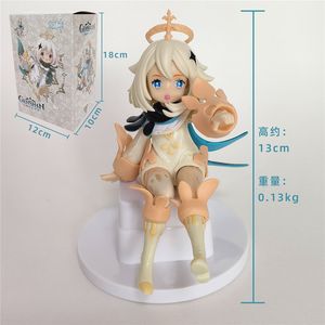 Figurines d'anime de collection de 14 cm, personnage de dessin animé japonais Paimon du jeu <span class=keywords><strong>vidéo</strong></span> Genshin Impact, en plastique. - Product Image 6
