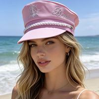 Sombreros de Capitán de Yate para Despedida de Soltera al por Mayor, Gorras y Sombreros de Novia con Logotipo Personalizado para Mujeres, Fiesta de Boda en la Playa
