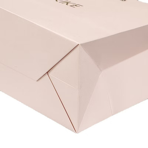 Tùy chỉnh thương hiệu sang trọng in Logo Giày Boutique màu hồng bao bì Quà Tặng Giấy mua sắm pag cho trang sức quần áo - Product Image 4