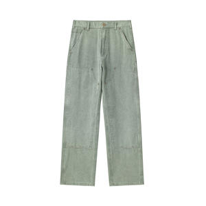 Jeans baggy brodés sur mesure, <span class=keywords><strong>pantalon</strong></span> de <span class=keywords><strong>skate</strong></span> pour grands garçons, style Stone Street 2026, en coton délavé bleu foncé, décontracté et léger pour hommes - Product Image 2