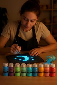 Vente directe d'usine, poudre luminescente, poudre qui brille dans le noir, pigment photoluminescent pour les arts et l'artisanat, jouets luminescents - Product Image 4
