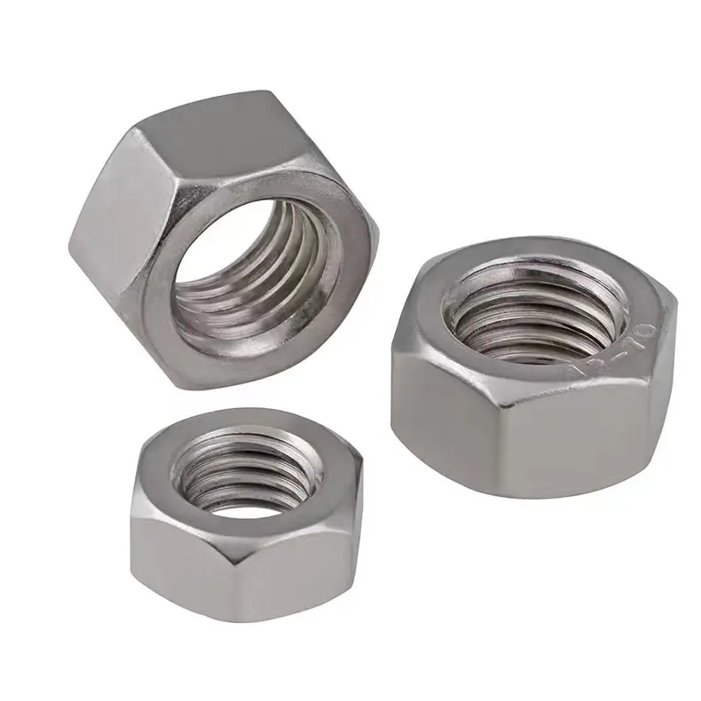 Factory Direct sales 304 Stainless Steel nut DIN934 hexagon bolt nuts M1-M24