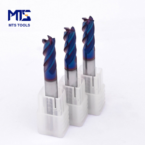 Fraise plate à 4 cannelures en carbure monobloc pour acier au carbone Acier allié Fonte Acier inoxydable - Product Image 2