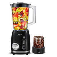 HALEY 2-in-1 aanrechtblad voedselprocessor en notenmolen, 2 snelheden, hoge snelheid elektrische blender met stille motor voor thuisgebruik