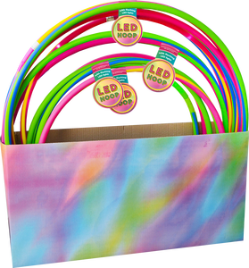 Cerceaux de danse Hula classiques à LED scintillants avec lumières colorées pour enfants, 60cm, 72cm, 78cm, présentation prête à l'emploi - Product Image 3