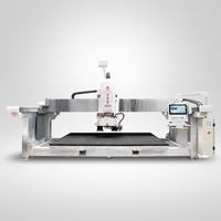 Sierra de Puente CNC Automática de 5 Ejes Hualong, Multifuncional, para Cortar Granito y Mármol, Maquinaria para Encimeras con Motor y Engranajes