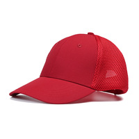 Casquette de baseball trucker 6 panneaux en maille respirante avec logo brodé ton sur ton personnalisé, couleur unie, tendance, pour la pêche, vente en gros OEM