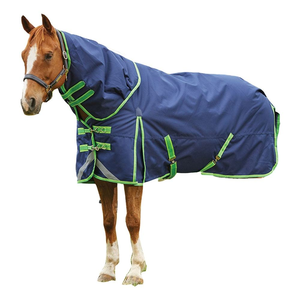 Couverture d'été élégante pour cheval en polyester/coton ripstop économique avec filet – Excellent rapport qualité-prix pour la saison, personnalisable - Product Image 2
