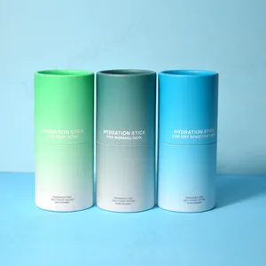 Recyclebare Hoogwaardige Kink Deodorant Verpakking Papieren Buis Lippenstift Container Verpakking Cosmetica Zonnebrandcrème Papieren Buis