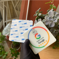 Muestra gratis Google Review PVC Epoxy Sticker NFC Menú Social Media Google Review Placas con adhesivo fuerte