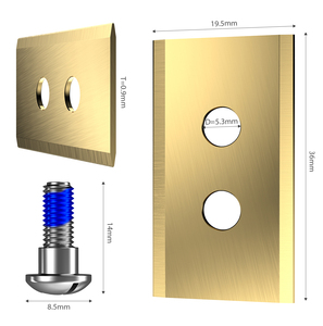 Cuchilla de Repuesto para Robot Cortacésped Mammotion <span class=keywords><strong>Luba</strong></span> Yuka, Cuchillas Robóticas de Titanio Resistentes, con Arandelas de Plástico - Product Image 1