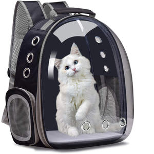 Sac de transport pliable transparent pour animaux de compagnie, sac à dos de voyage grande capacité pour chiens et chats - Product Image 1