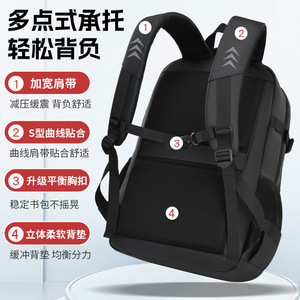 Zhifan <b>Laptop</b> <b>Backpack</b> 16-Inch Water Resistant Breathable Travel School Bag <b>For</b> Men Women Casual Commuter Style - Product Image 2