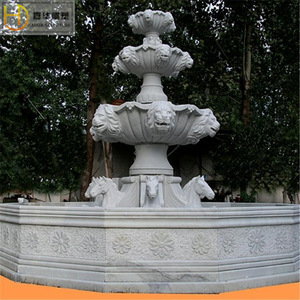 Fontaine en pierre Jiahua, style européen, colonne, bassin d'eau, décoration de jardin durable pour l'extérieur - Product Image 4