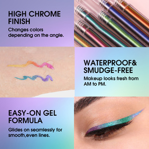 Eyeliner liquide caméléon à changement de température en gros avec votre logo - Fard à paupières optique lumineux multicolore et waterproof - Product Image 3