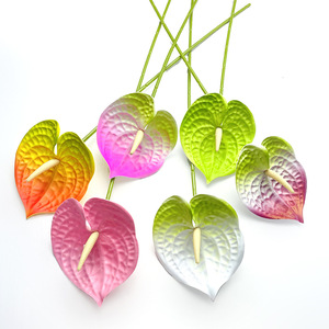 Flor de Anturio de Seda de 61 cm, Tacto Real, Decoración para Bodas y Hogar - Product Image 2