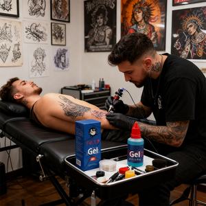 2025 nueva personalización tatuaje Gel práctica piel Microshading máquina tatuaje personalizado tinta Microblading crema Estudio de belleza - Product Image 2