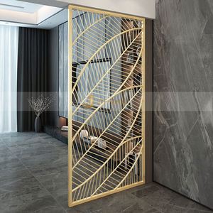 Customized High Quality Modern Stainless Steel Translucent Waterproof Partition <b>Wall</b> Villa <b>Screens</b> Room Dividers Movable - Product Image 4