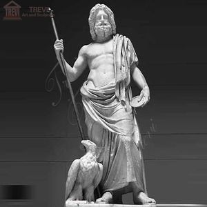 Estatua <span class=keywords><strong>de</strong></span> Mármol del Dios Griego <span class=keywords><strong>Zeus</strong></span> <span class=keywords><strong>de</strong></span> TREVI, Tallado en Piedra Natural, Figura Escultórica en Venta - Product Image 2