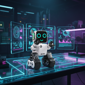 故事讲述程序机器人 Cady Wile JJRC R4 智能机器人 - <span class=keywords><strong>2</strong></span>.4G 远程控制、语音交互、儿童早教硬币存钱罐 - Product Image 1