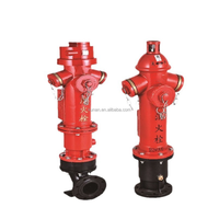 Hydrant extérieur à sec DN100 DN150 avec corps lisse et vanne de raccordement pour équipement de lutte contre l'incendie